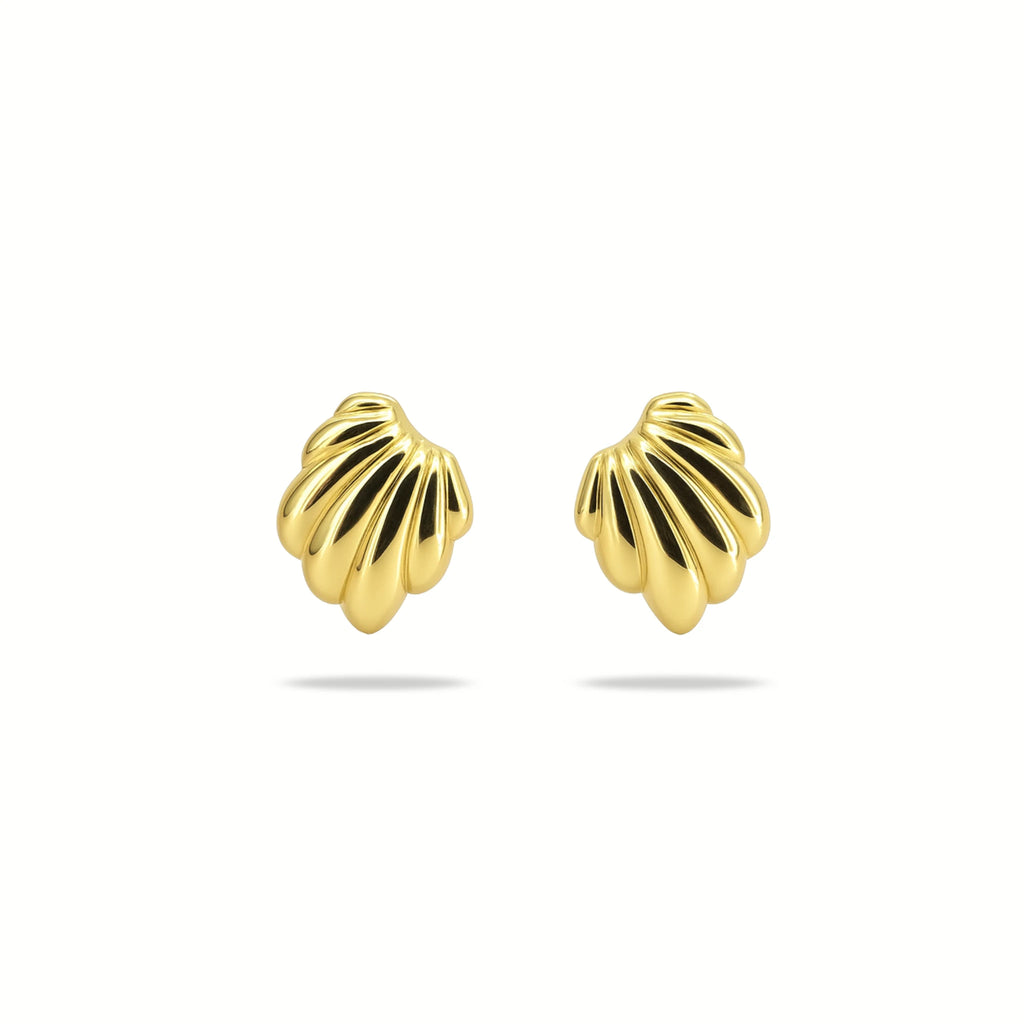 Mira – 18K Gold Plated Sculpted Stud Earrings
