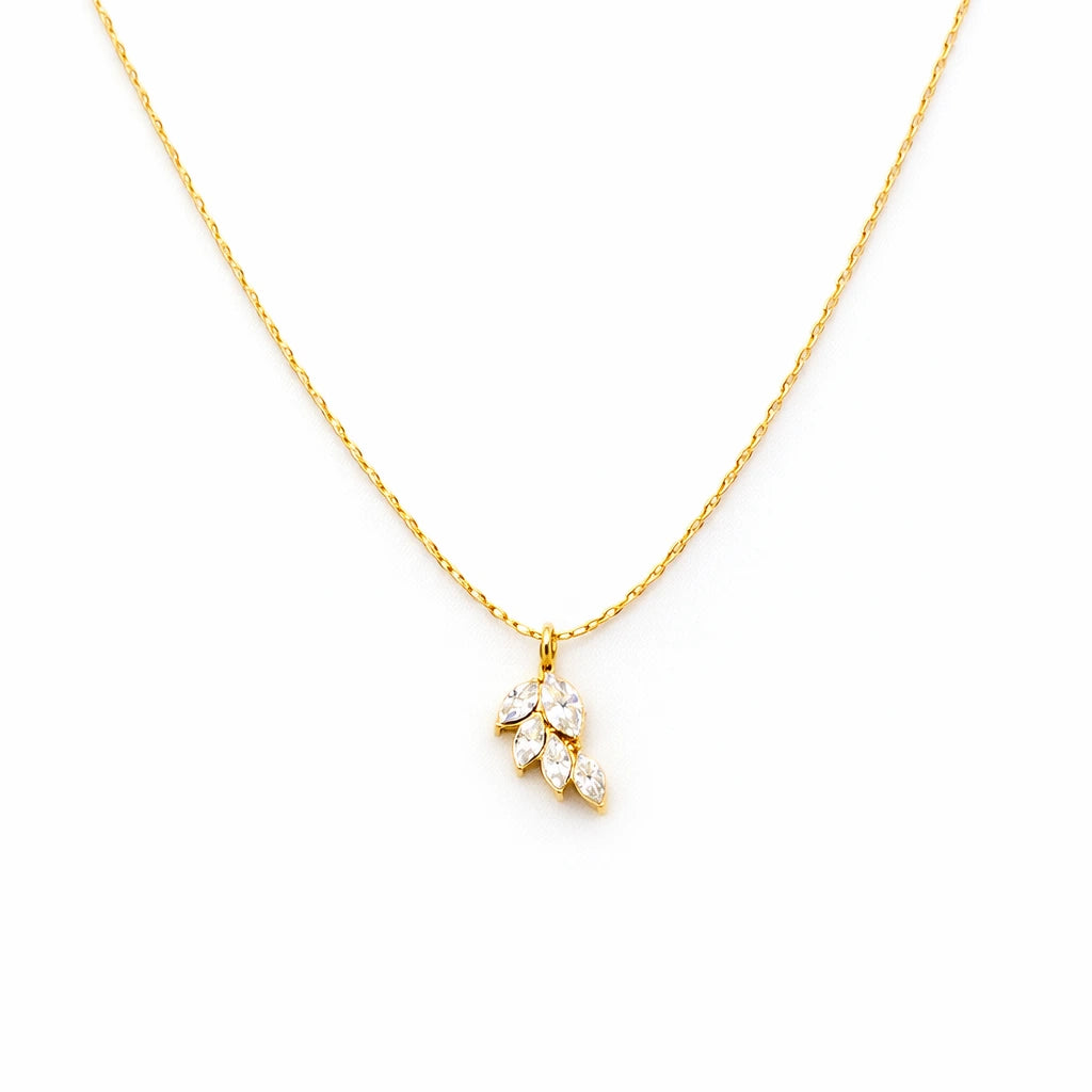 Lysara – 18K Gold Plated Leaf Necklace