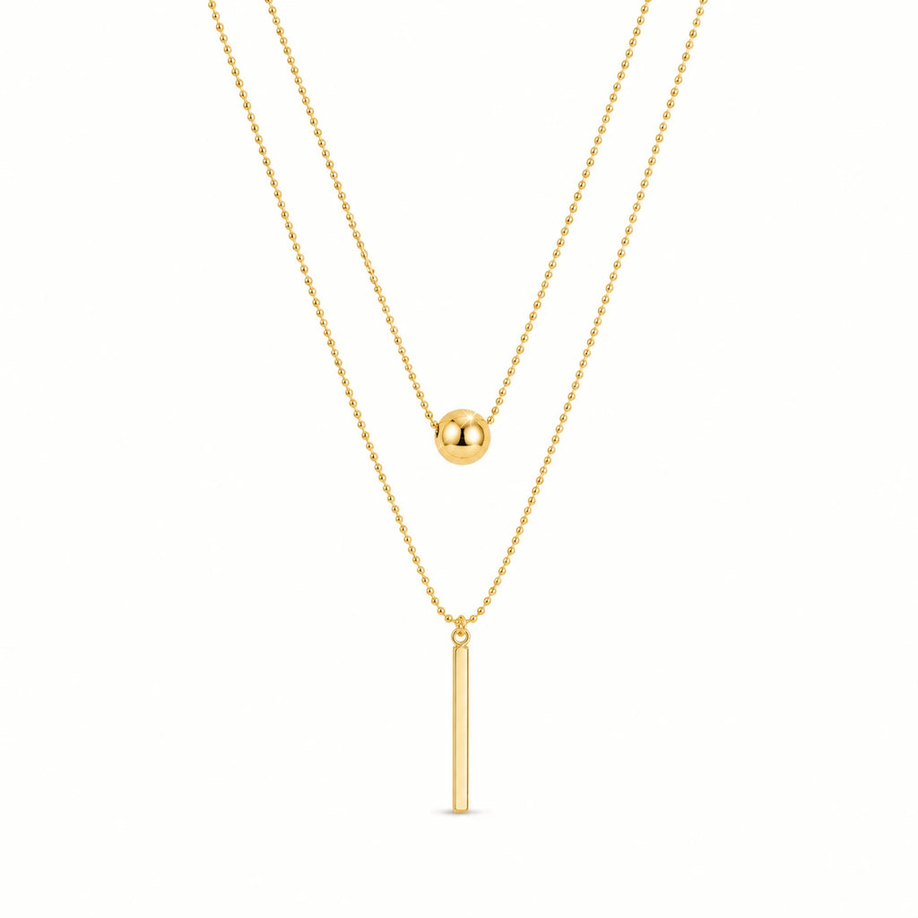 Selene Layered Necklace – 18K Gold Plated