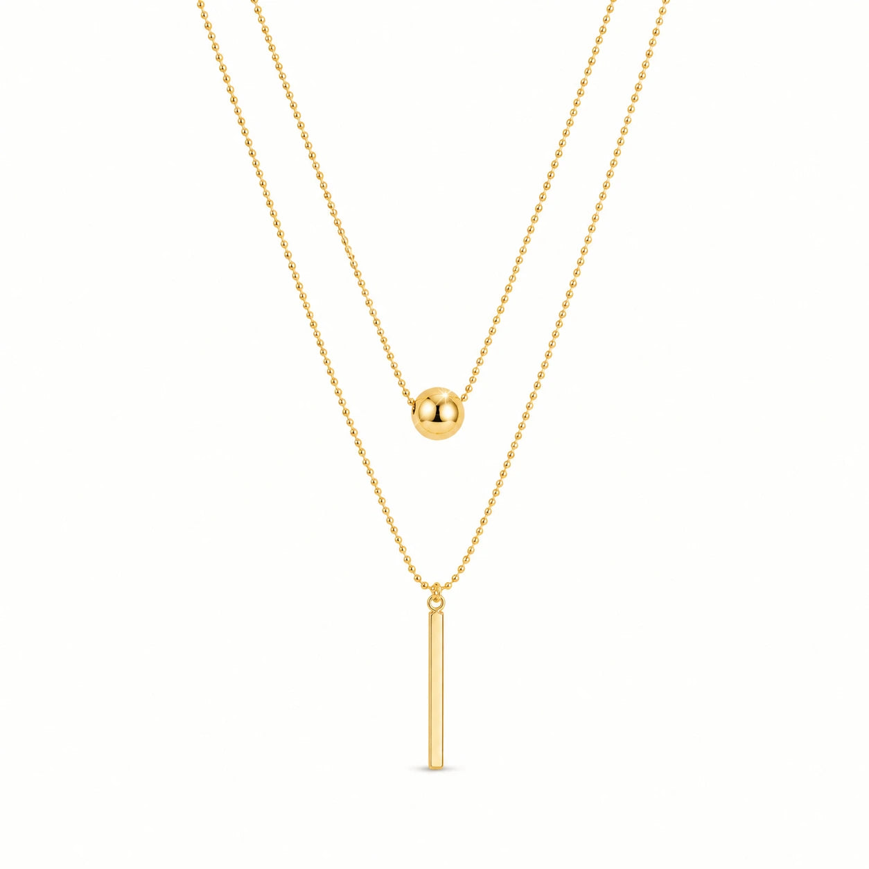 Selene Layered Necklace – 18K Gold Plated