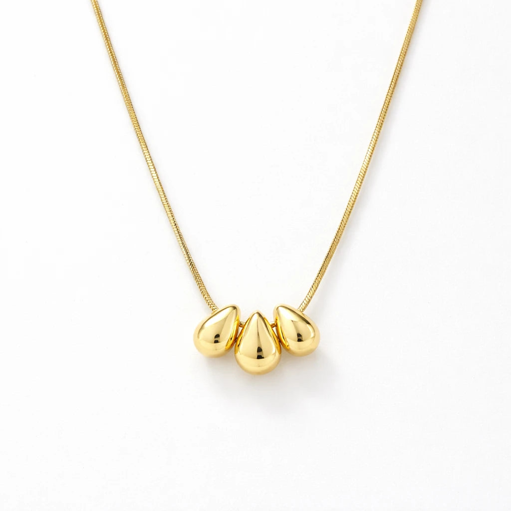 Aria – 18K Gold Plated Droplet Necklace
