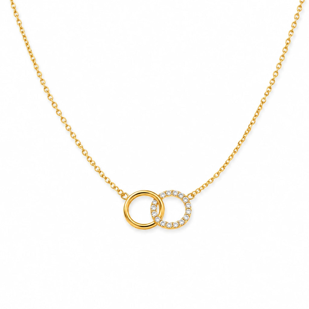 Selene Interlock Necklace – 18K Gold Plated