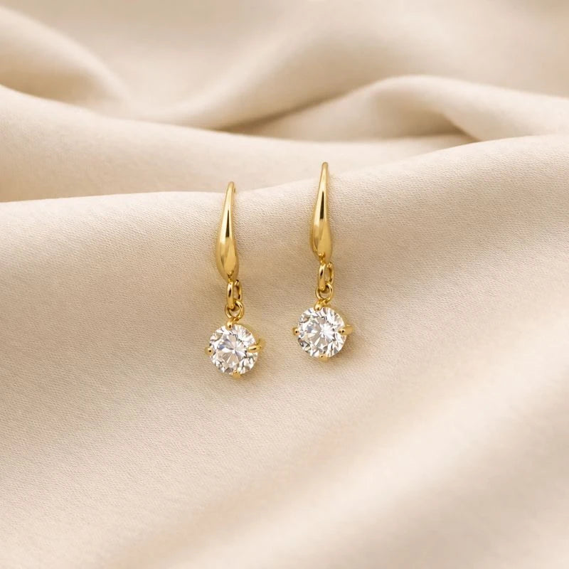 Celeste - 18K Gold Plated Drop Earrings