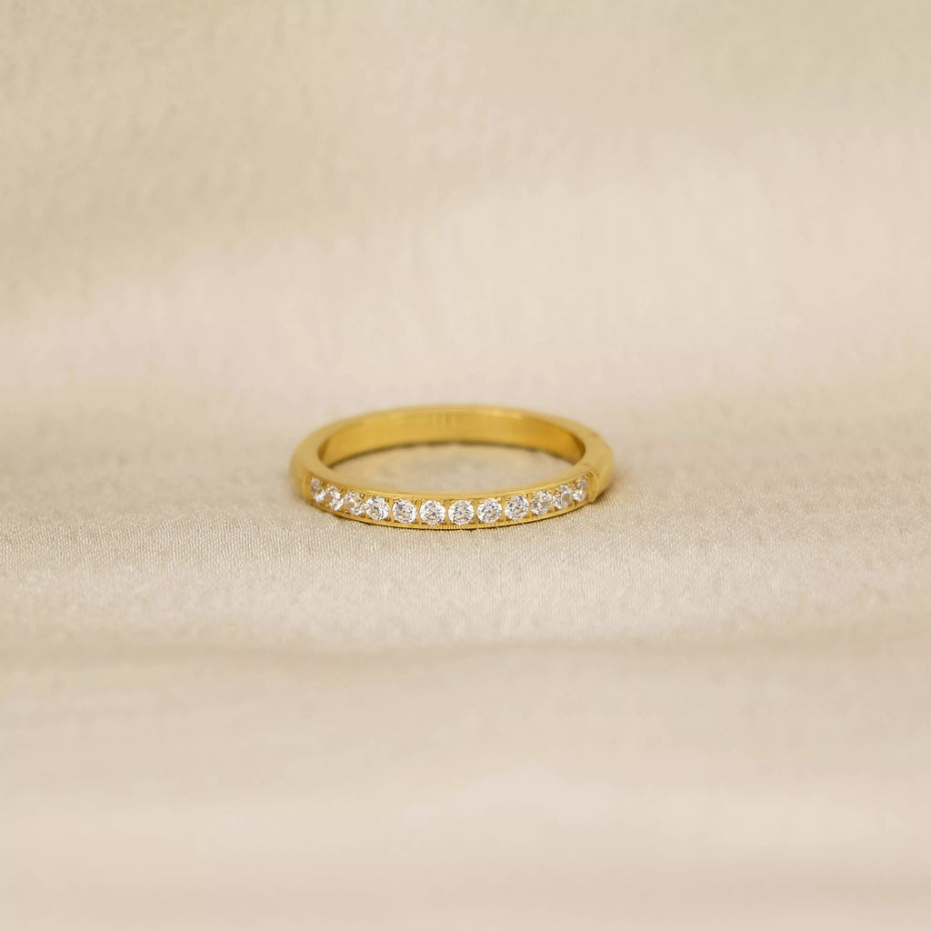 Alora – 18K Gold Plated Eternity Band