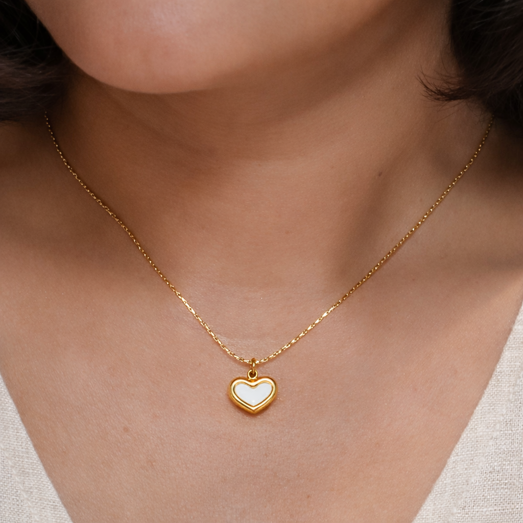 Naira – 18K Gold Plated Heart Necklace