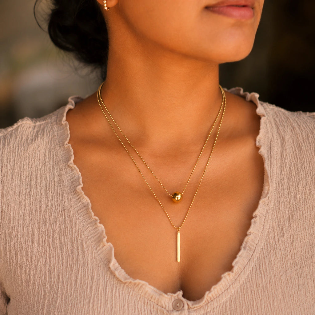 Selene Layered Necklace – 18K Gold Plated