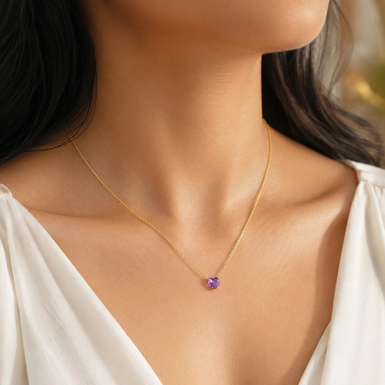 Amora Heart Necklace – 18K Gold Plated