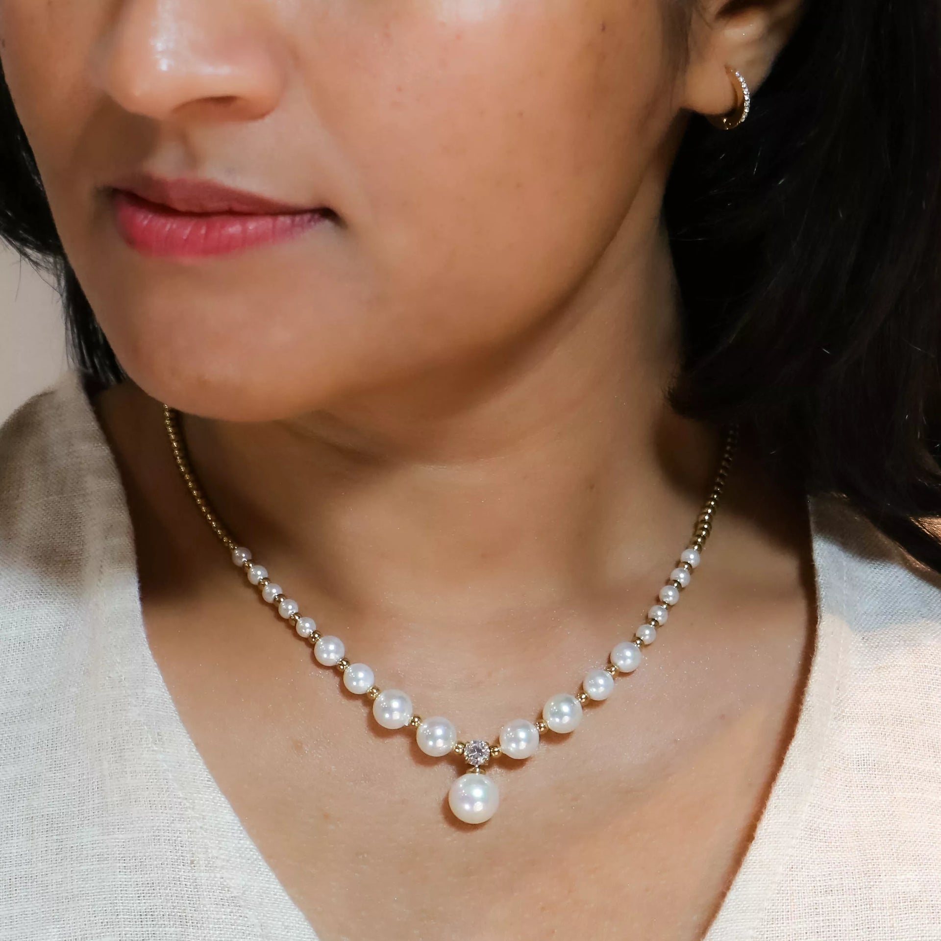 Alina – 18K Gold Plated Pearl Necklace