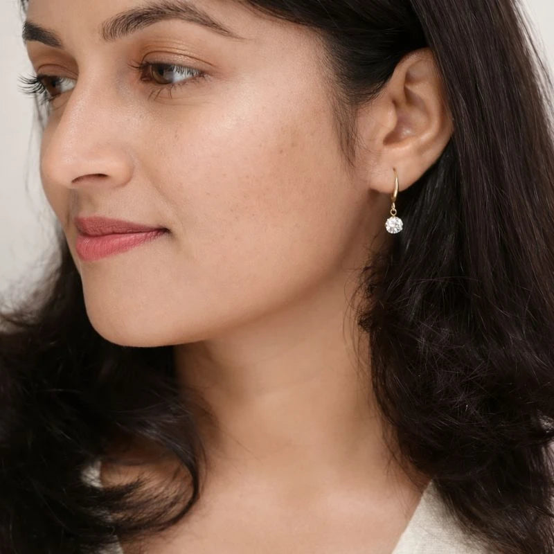 Celeste - 18K Gold Plated Drop Earrings