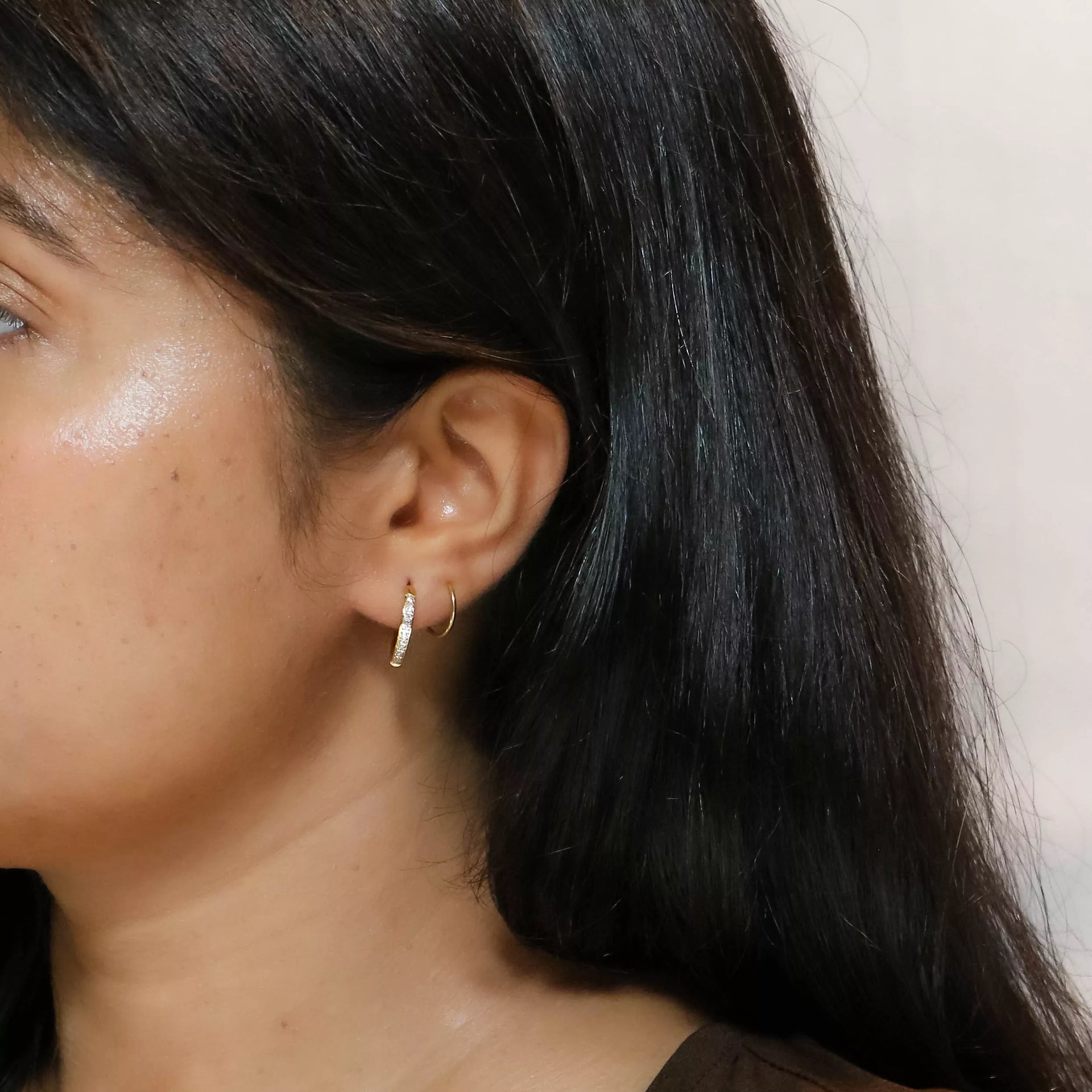 Aira – 18K Gold Plated Zirconia Ear Cuff Earrings