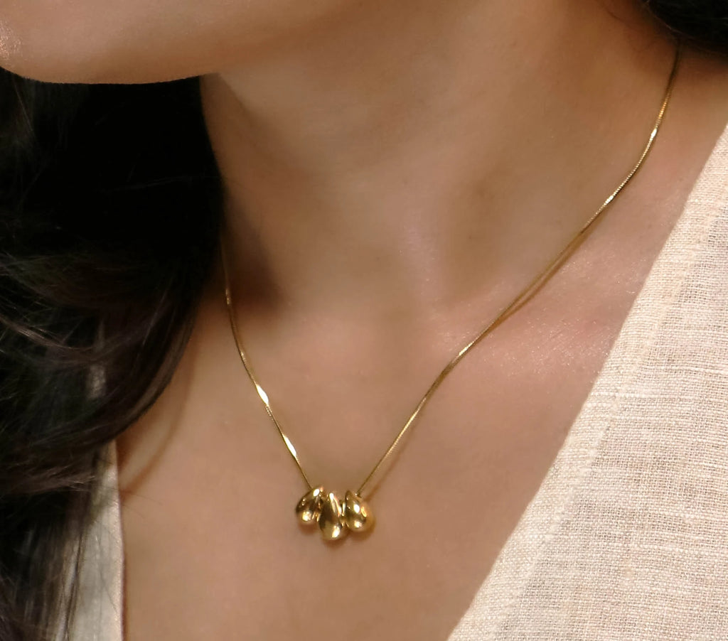 Aria – 18K Gold Plated Droplet Necklace