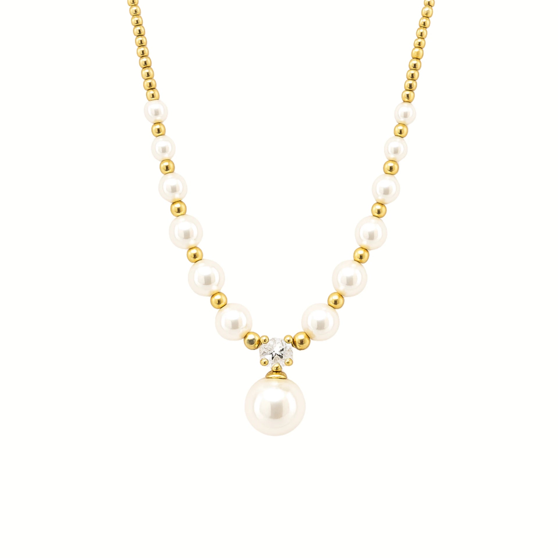 Alina – 18K Gold Plated Pearl Necklace