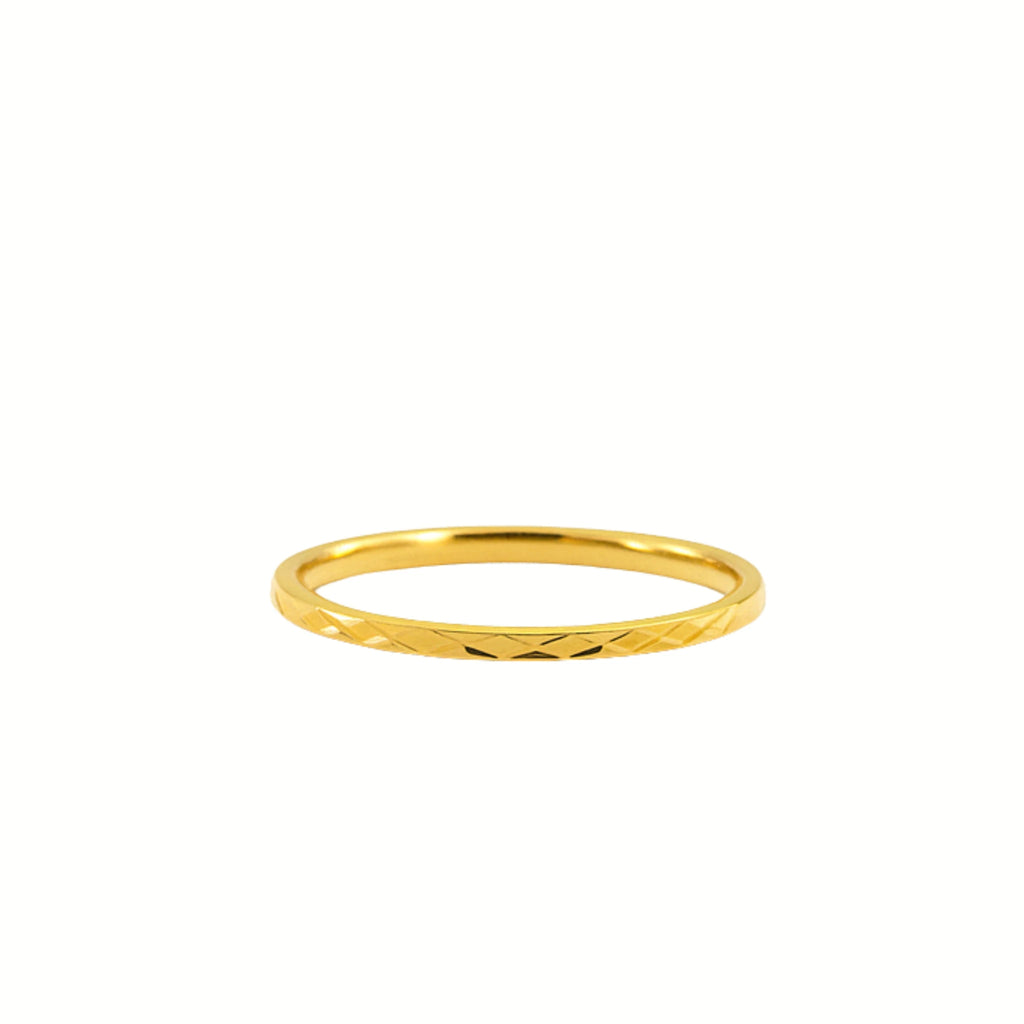 Vea Minimal Gold Band – 18K Gold Plated