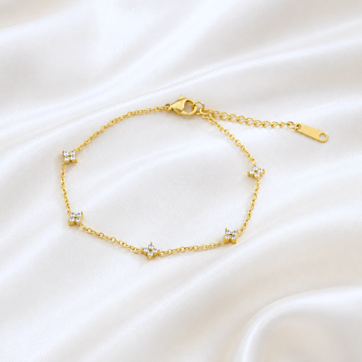 Florette Charm Bracelet – 18K Gold Plated