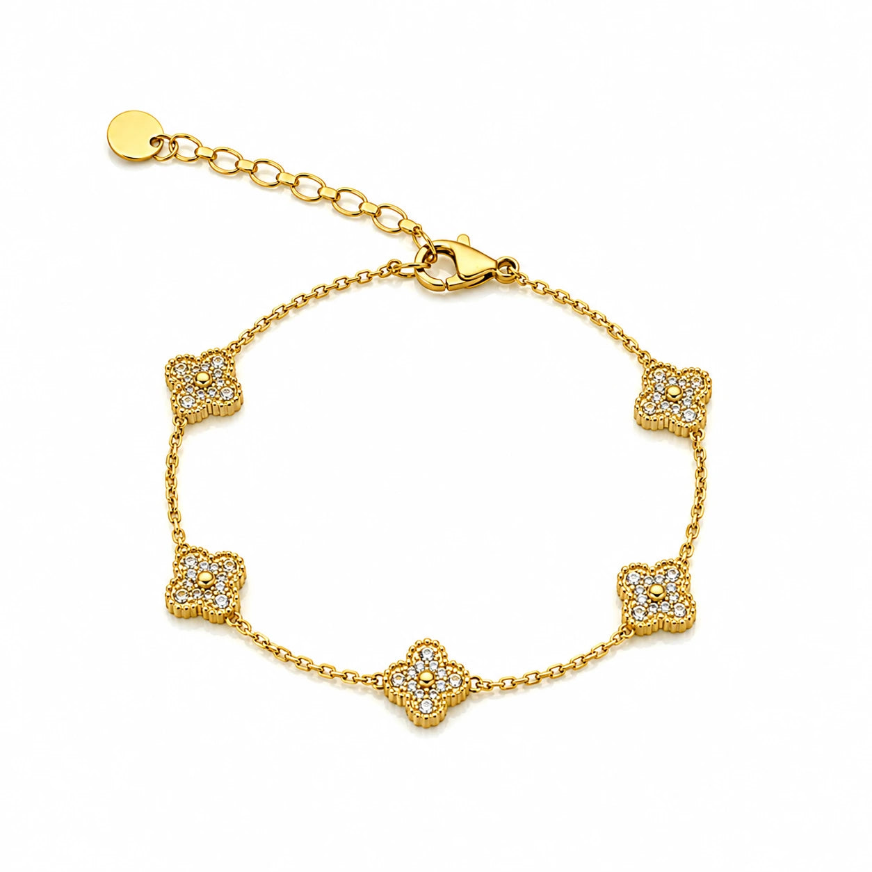 Fiora Clover Bracelet – 18K Gold Plated