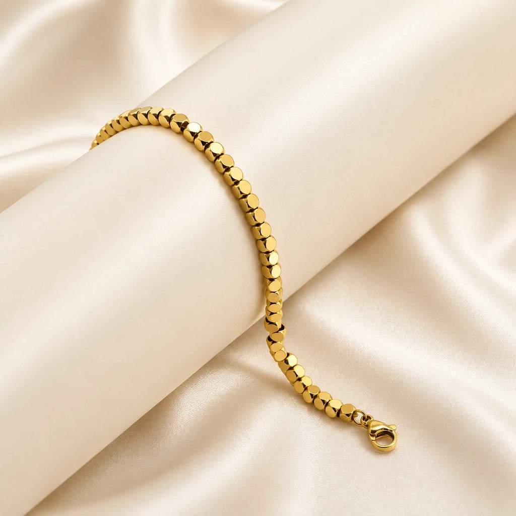 Sienna Beaded Bracelet – 18K Gold Plated