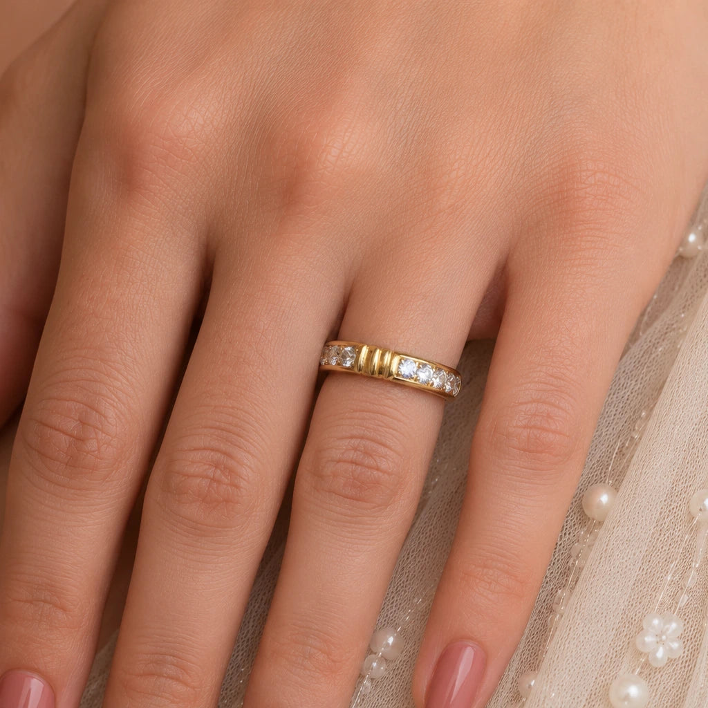 Selene Sparkle Band – 18K Gold Plated