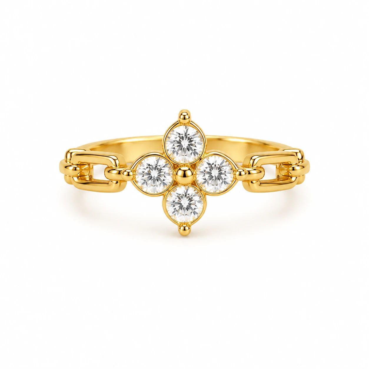 Elira – 18K Gold Plated Floral Ring